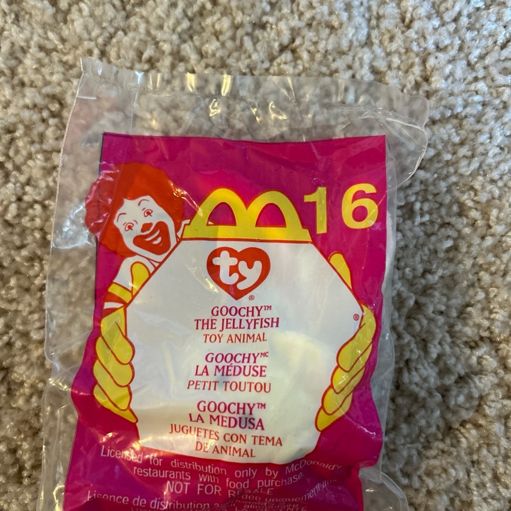 Ty beanie baby (McDonald’s) GOOCHY The Jellyfish